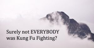 surely not everybody was kung fu fighting?, kung fu, the midult, mantra