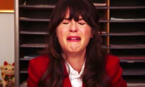 zooey deschanel, crying, new girl, sobbing, terrible experience, worst first dates ever, love, dating, relationships