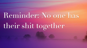reminder no one has their shit together, the midult, midult mantra