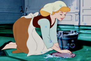 Cinderella-Cleaning-Floor